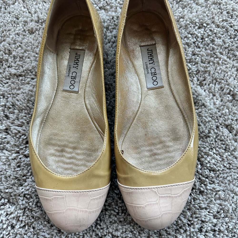 Jimmy Choo nude flats